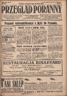 Przegląd Poranny: pismo niezależne i bezpartyjne 1925.07.30 R.5 Nr173