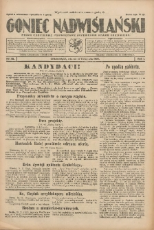Goniec Nadwiślański: pismo codzienne poświęcone interesom stanu średniego 1925.11.17 R.1 Nr40
