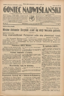 Goniec Nadwiślański: pismo codzienne poświęcone interesom stanu średniego 1925.11.20 R.1 Nr43