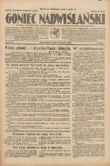 Goniec Nadwiślański: pismo codzienne poświęcone interesom stanu średniego 1925.12.02 R.1 Nr53
