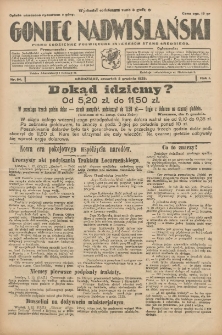 Goniec Nadwiślański: pismo codzienne poświęcone interesom stanu średniego 1925.12.03 R.1 Nr54