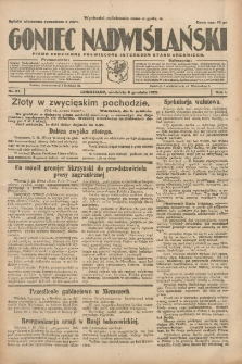 Goniec Nadwiślański: pismo codzienne poświęcone interesom stanu średniego 1925.12.06 R.1 Nr57