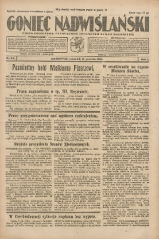 Goniec Nadwiślański: pismo codzienne poświęcone interesom stanu średniego 1925.12.10 R.1 Nr59
