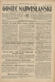 Goniec Nadwiślański: pismo codzienne poświęcone interesom stanu średniego 1925.12.15 R.1 Nr63