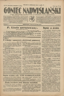 Goniec Nadwiślański: pismo codzienne poświęcone interesom stanu średniego 1925.12.16 R.1 Nr64