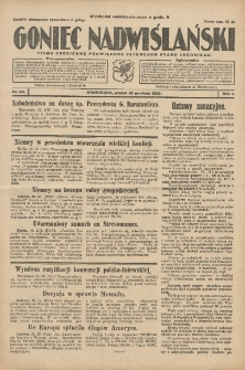 Goniec Nadwiślański: pismo codzienne poświęcone interesom stanu średniego 1925.12.18 R.1 Nr66