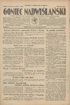 Goniec Nadwiślański: pismo codzienne poświęcone interesom stanu średniego 1925.12.22 R.1 Nr69