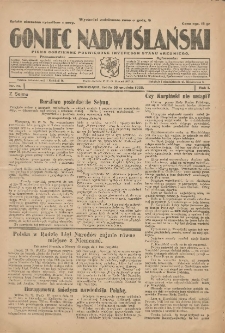 Goniec Nadwiślański: pismo codzienne poświęcone interesom stanu średniego 1925.12.30 R.1 Nr74