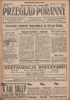 Przegląd Poranny: pismo niezależne i bezpartyjne 1925.08.02 R.5 Nr176