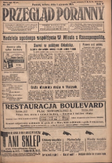Przegląd Poranny: pismo niezależne i bezpartyjne 1925.08.08 R.5 Nr181