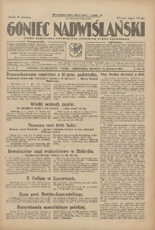 Goniec Nadwiślański: pismo codzienne poświęcone sprawom stanu średniego 1927.01.13 R.3 Nr9