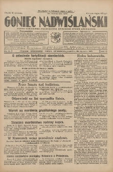 Goniec Nadwiślański: pismo codzienne poświęcone sprawom stanu średniego 1927.01.20 R.3 Nr15