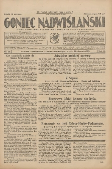 Goniec Nadwiślański: pismo codzienne poświęcone sprawom stanu średniego 1927.01.28 R.3 Nr22