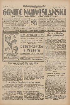 Goniec Nadwiślański: pismo codzienne poświęcone sprawom stanu średniego 1927.02.01 R.3 Nr25