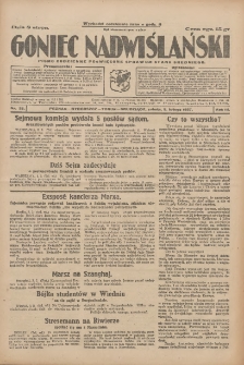 Goniec Nadwiślański: pismo codzienne poświęcone sprawom stanu średniego 1927.02.05 R.3 Nr28