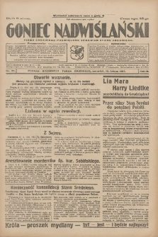 Goniec Nadwiślański: pismo codzienne poświęcone sprawom stanu średniego 1927.02.10 R.3 Nr32