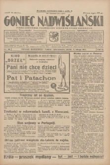 Goniec Nadwiślański: pismo codzienne poświęcone sprawom stanu średniego 1927.02.11 R.3 Nr33