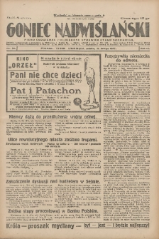 Goniec Nadwiślański: pismo codzienne poświęcone sprawom stanu średniego 1927.02.12 R.3 Nr34
