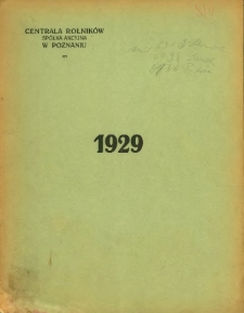 Sprawozdanie za jedenasty rok obrotowy 1929.