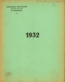 Sprawozdanie za czternasty rok obrotowy1932.