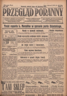 Przegląd Poranny: pismo niezależne i bezpartyjne 1925.08.22 R.5 Nr192