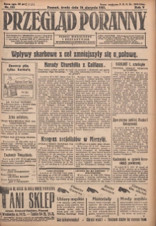 Przegląd Poranny: pismo niezależne i bezpartyjne 1925.08.26 R.5 Nr195