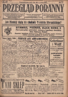 Przegląd Poranny: pismo niezależne i bezpartyjne 1925.09.03 R.5 Nr202