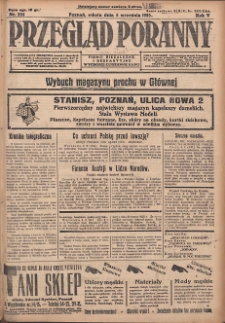 Przegląd Poranny: pismo niezależne i bezpartyjne 1925.09.05 R.5 Nr204