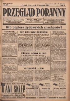 Przegląd Poranny: pismo niezależne i bezpartyjne 1925.09.22 R.5 Nr218