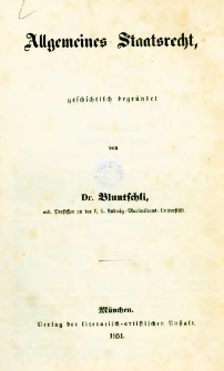 Allgemeines Staatsrecht