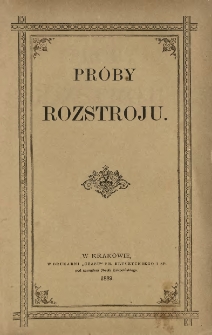 Próby rozstroju