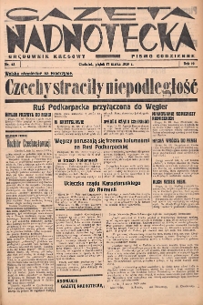Gazeta Nadnotecka (Orędownik Kresowy): pismo codzienne 1939.03.17 R.19 Nr63