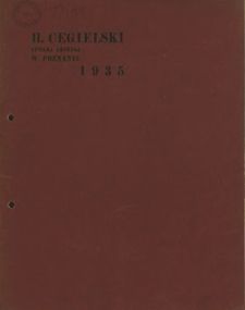 Sprawozdanie za czas od 1-go stycznia do 31-go grudnia 1935 r.