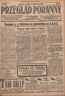 Przegląd Poranny: pismo niezależne i bezpartyjne 1925.10.06 R.5 Nr230