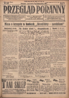Przegląd Poranny: pismo niezależne i bezpartyjne 1925.10.08 R.5 Nr232