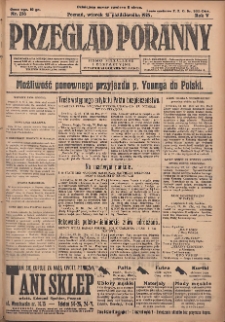 Przegląd Poranny: pismo niezależne i bezpartyjne 1925.10.13 R.5 Nr236