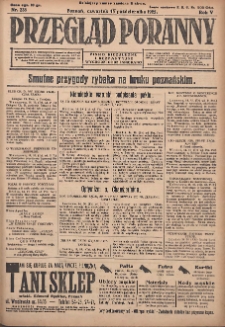 Przegląd Poranny: pismo niezależne i bezpartyjne 1925.10.15 R.5 Nr238