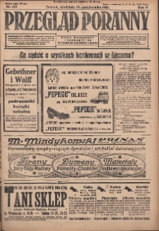 Przegląd Poranny: pismo niezależne i bezpartyjne 1925.10.18 R.5 Nr241