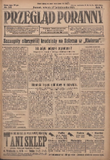 Przegląd Poranny: pismo niezależne i bezpartyjne 1925.10.27 R.5 Nr248
