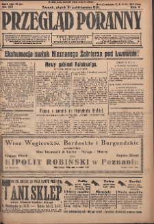 Przegląd Poranny: pismo niezależne i bezpartyjne 1925.10.30 R.5 Nr251