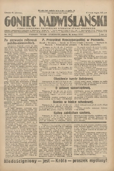 Goniec Nadwiślański: pismo codzienne poświęcone sprawom stanu średniego 1927.02.18 R.3 Nr39
