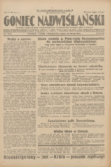 Goniec Nadwiślański: pismo codzienne poświęcone sprawom stanu średniego 1927.02.19 R.3 Nr40