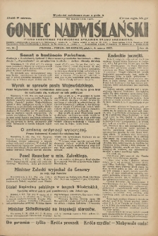Goniec Nadwiślański: pismo codzienne poświęcone sprawom stanu średniego 1927.03.03 R.3 Nr50