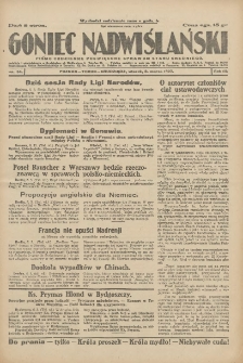 Goniec Nadwiślański: pismo codzienne poświęcone sprawom stanu średniego 1927.03.06 R.3 Nr53