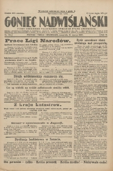 Goniec Nadwiślański: pismo codzienne poświęcone sprawom stanu średniego 1927.03.09 R.3 Nr55