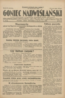 Goniec Nadwiślański: pismo codzienne poświęcone sprawom stanu średniego 1927.03.22 R.3 Nr66