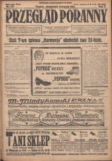Przegląd Poranny: pismo niezależne i bezpartyjne 1925.11.08 R.5 Nr259