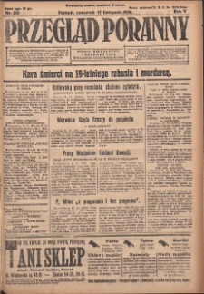 Przegląd Poranny: pismo niezależne i bezpartyjne 1925.11.12 R.5 Nr262