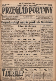 Przegląd Poranny: pismo niezależne i bezpartyjne 1925.11.17 R.5 Nr266