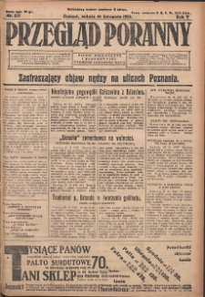 Przegląd Poranny: pismo niezależne i bezpartyjne 1925.11.28 R.5 Nr277